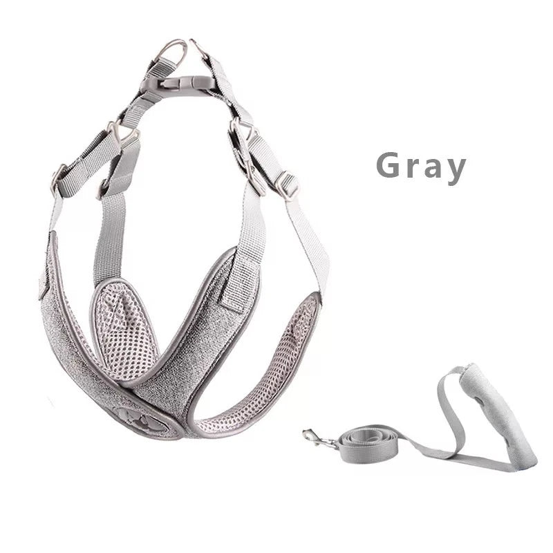 Reflective Dog Harness And Leash Set - House of Yorkie