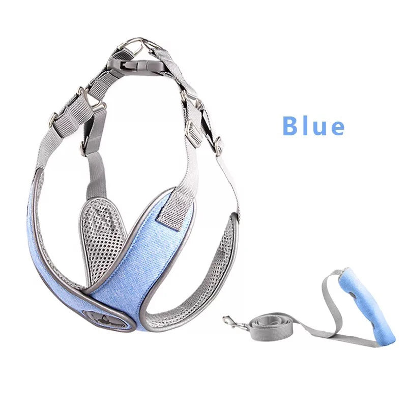 Reflective Dog Harness And Leash Set - House of Yorkie