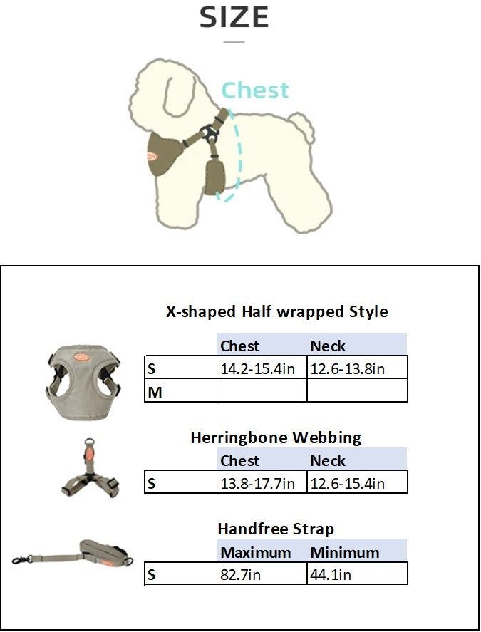 ONECUTE Hands-free Dog Puppy Harness with Adjustable Traction Leash - House of Yorkie