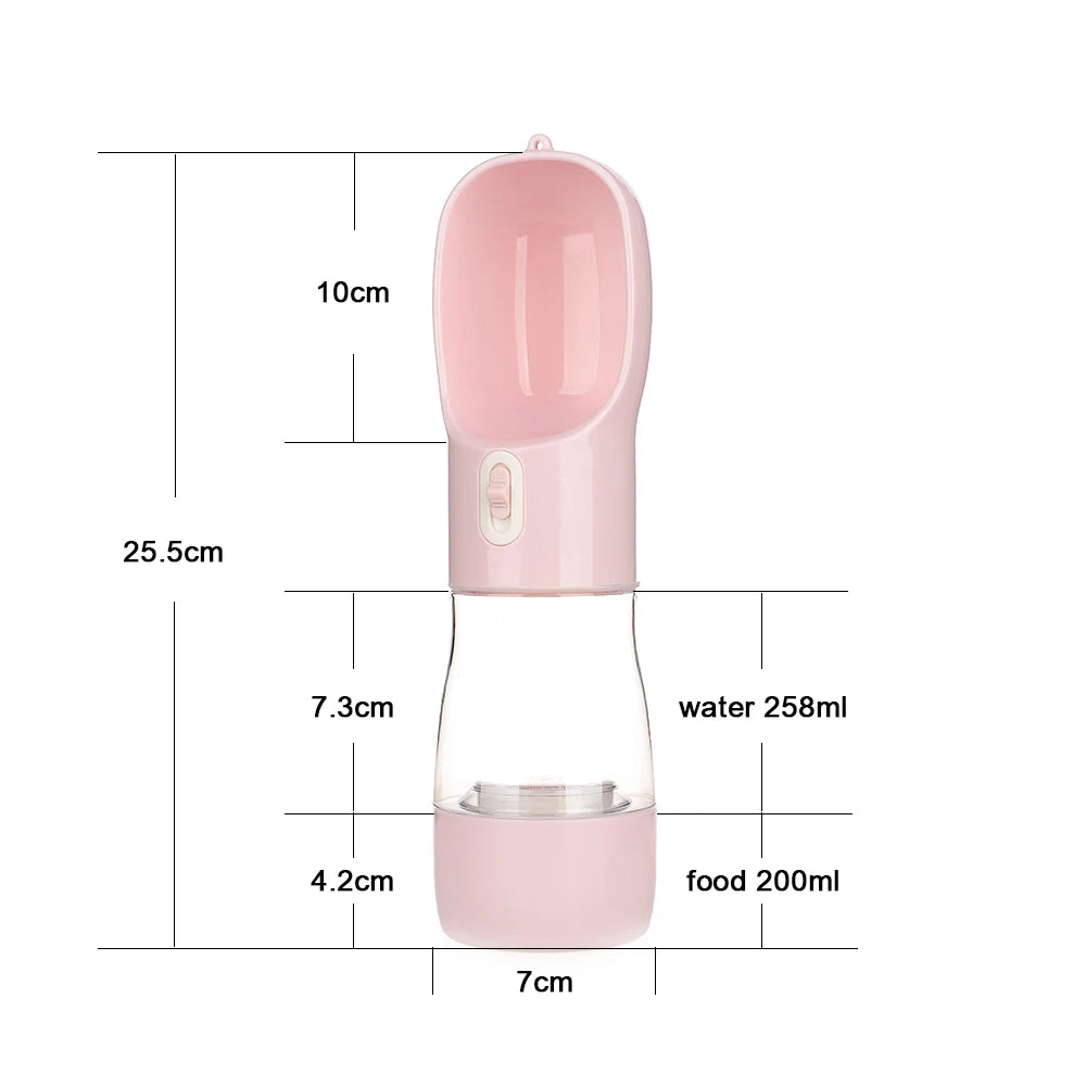 Portable Dog Water Bottle Food and Water Container For Dog Pets Feeder Bowl Outdoor Travel Drinking Bowls Water Dispenser - House of Yorkie