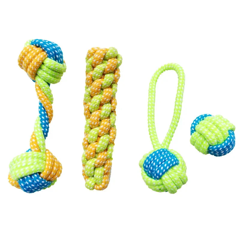 Bundled Dog Rope Toy Sets - for small dogs to chew, play fetch and tug - House of Yorkie
