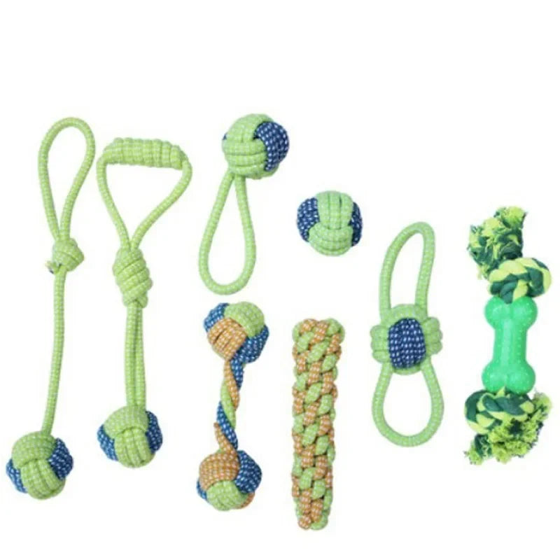Bundled Dog Rope Toy Sets - for small dogs to chew, play fetch and tug - House of Yorkie
