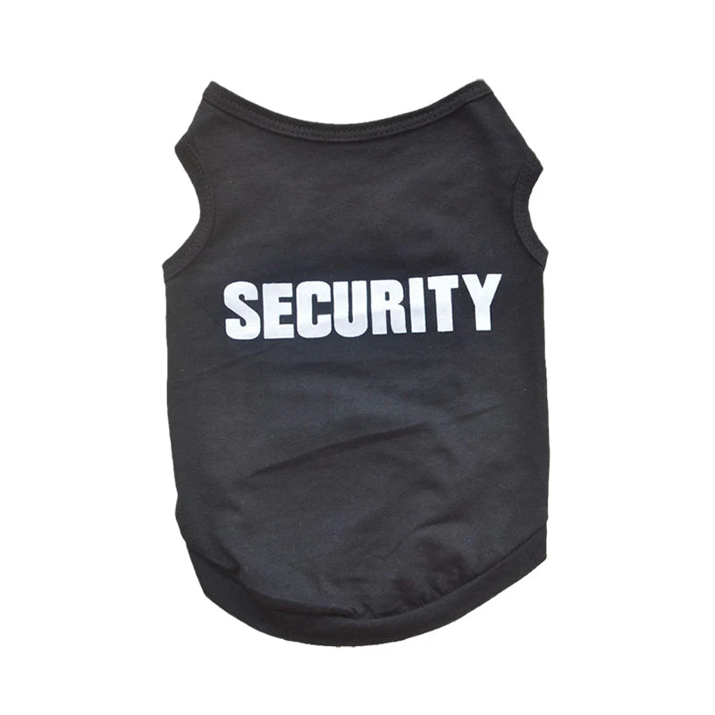 Security Clothing for Dogs Summer Pet Clothes Vest for Small Dogs Chihuahua Yorkshire Puppy Cats Low Price Pets T-shirt Costume - House of Yorkie