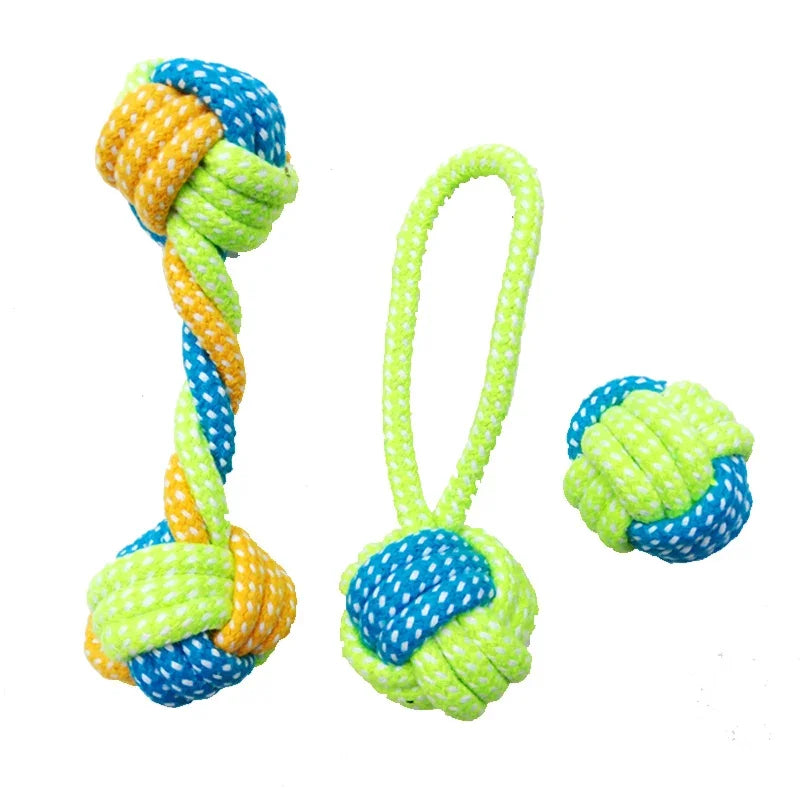 Bundled Dog Rope Toy Sets - for small dogs to chew, play fetch and tug - House of Yorkie