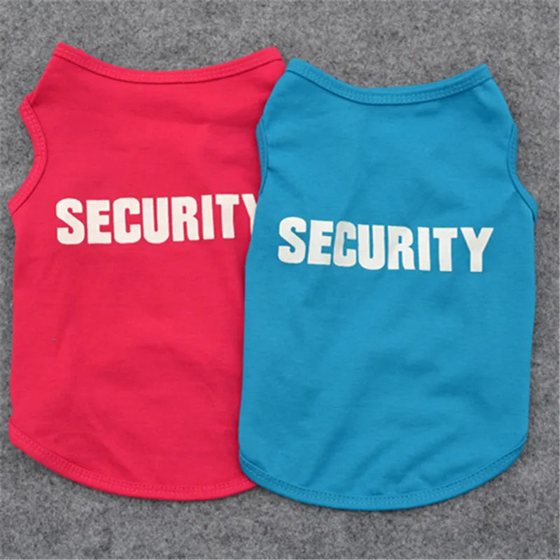 Security Clothing for Dogs Summer Pet Clothes Vest for Small Dogs Chihuahua Yorkshire Puppy Cats Low Price Pets T-shirt Costume - House of Yorkie