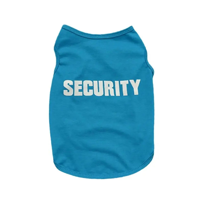 Security Clothing for Dogs Summer Pet Clothes Vest for Small Dogs Chihuahua Yorkshire Puppy Cats Low Price Pets T-shirt Costume - House of Yorkie