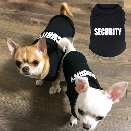 Security Clothing for Dogs Summer Pet Clothes Vest for Small Dogs Chihuahua Yorkshire Puppy Cats Low Price Pets T-shirt Costume - House of Yorkie