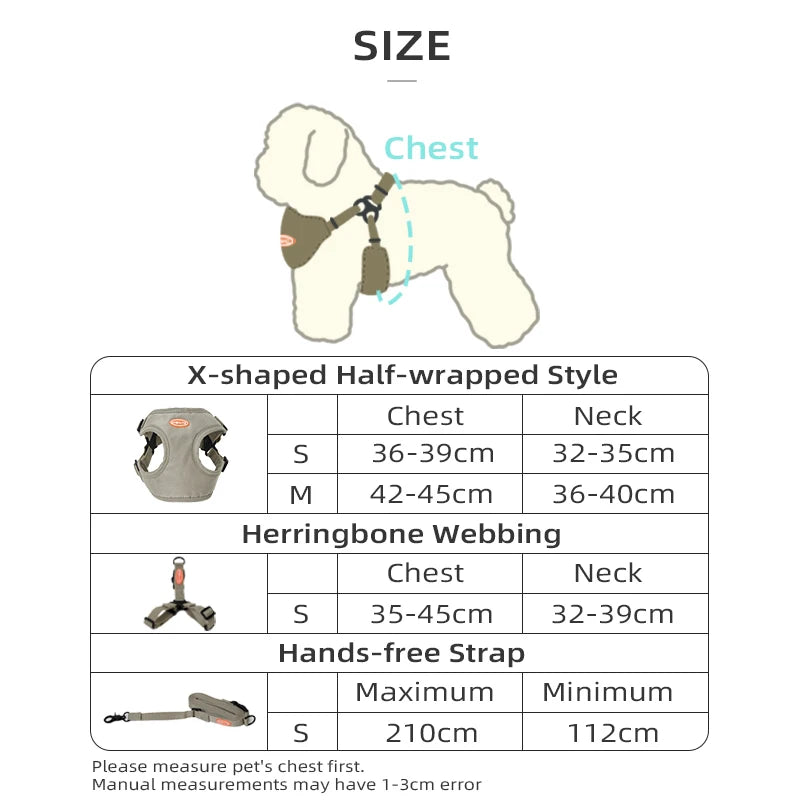 ONECUTE Hands-free Dog Puppy Harness with Adjustable Traction Leash - House of Yorkie