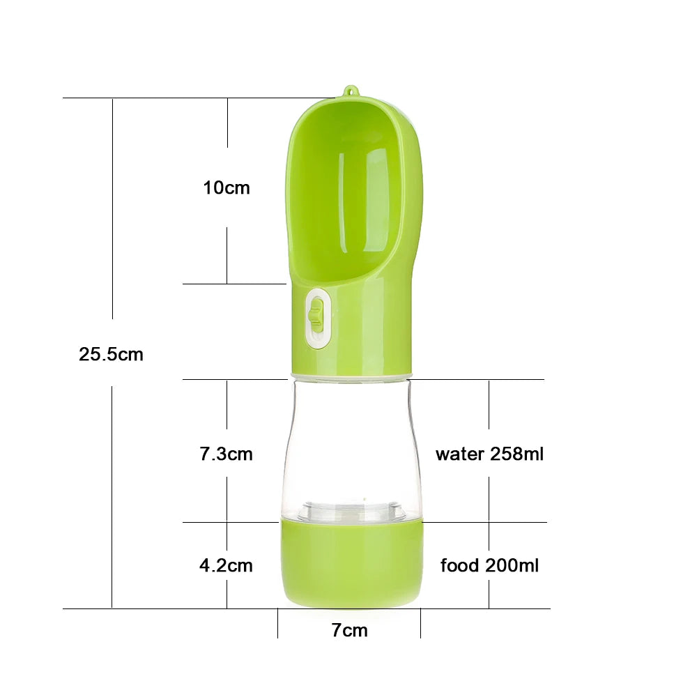 Portable Dog Water Bottle Food and Water Container For Dog Pets Feeder Bowl Outdoor Travel Drinking Bowls Water Dispenser - House of Yorkie