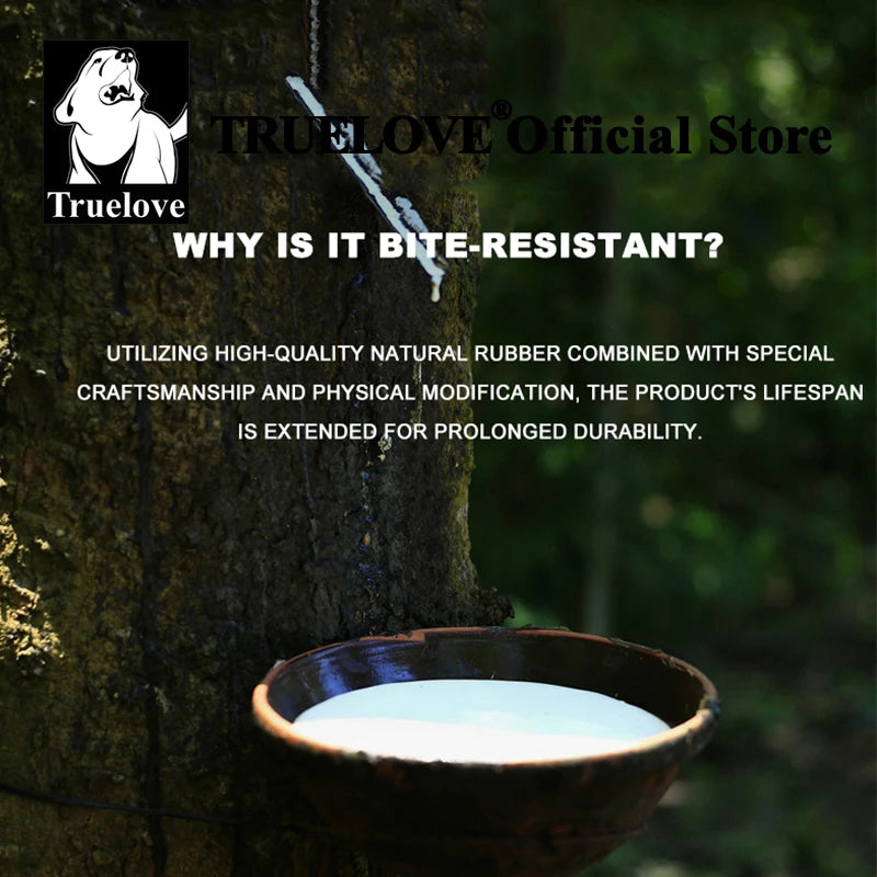 Truelove-pet food dispenser toy for dogs, rubber interactive chew toy, waterproof design that leaks food, TLT2605 - House of Yorkie