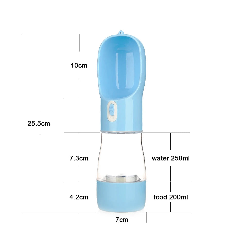 Portable Dog Water Bottle Food and Water Container For Dog Pets Feeder Bowl Outdoor Travel Drinking Bowls Water Dispenser - House of Yorkie