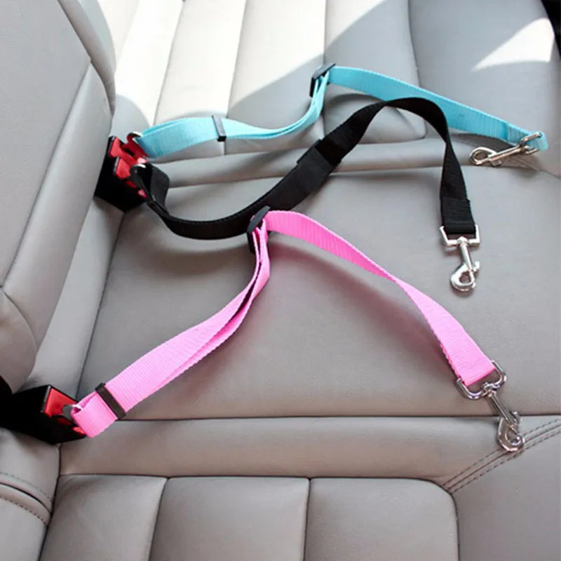 Dog Car Seat Leash - Adjustable Pet Cat Dog Car Seat Vehicle Lead Clip - House of Yorkie