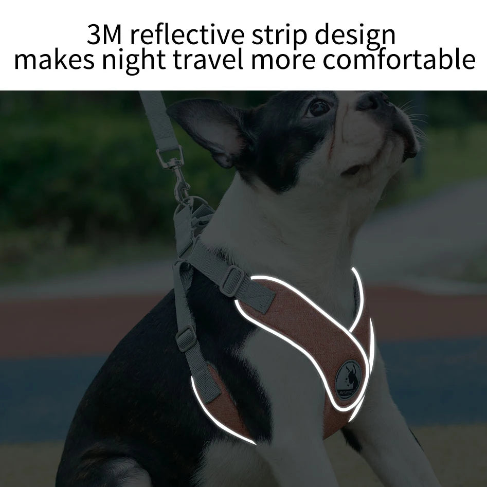 Reflective Dog Harness And Leash Set