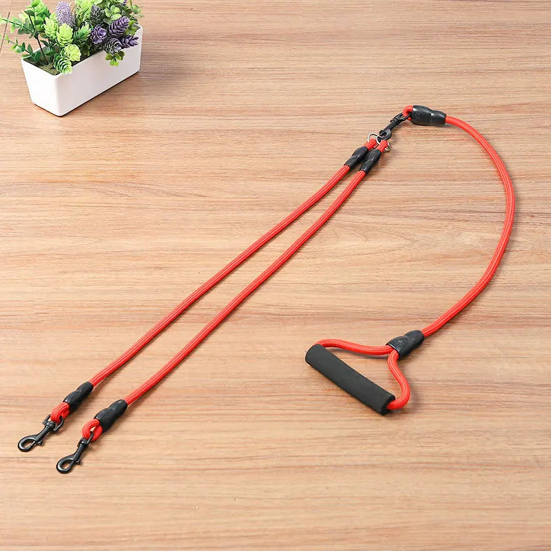 Twirl & Tangle-Free Multi-Dog Leash for 2-4 Dogs Walking Together on 1 Leash!!