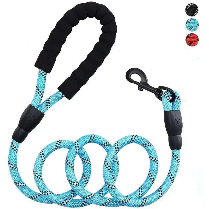 Reflective Pet Leash Nylon Round Leash Dog Walking