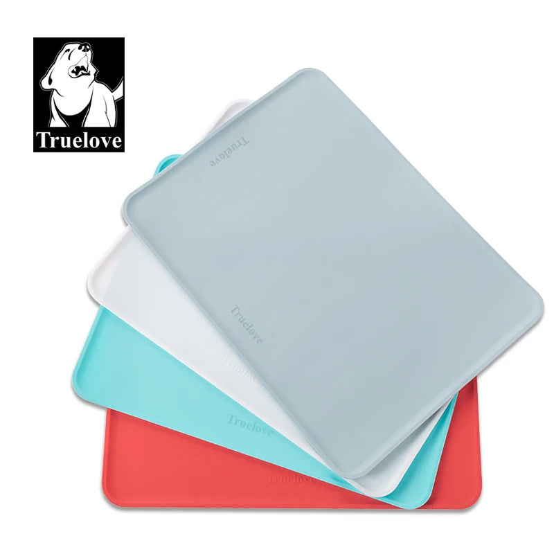 Truelove Silicone Pet Feeding Mat Spills Protects Floors Waterproof Placemats Dog Cat Water Bowl Raised Pets Accessories