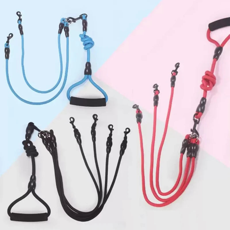 Multi Dog 2 Way 3 Way 4 Way Dog Leash System for Walking & Training