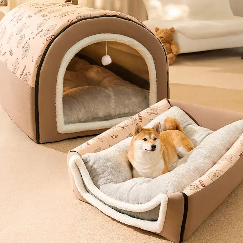 Dog Bed / Kennel Warm  Detachable Mat and Washable