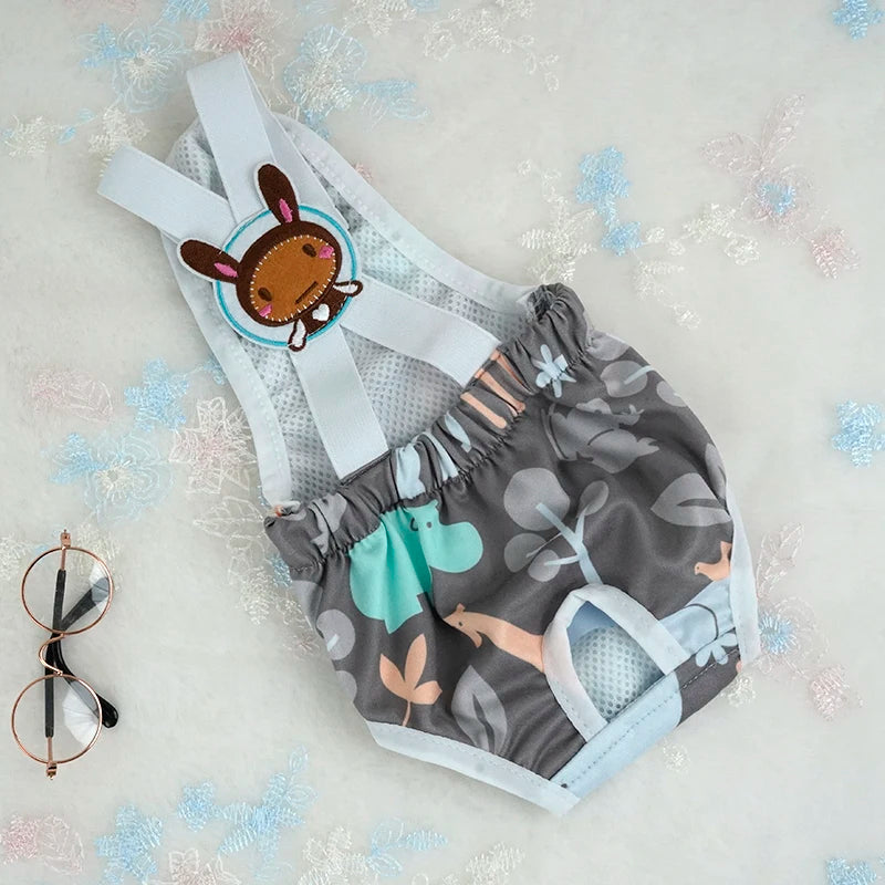 Cartoon Print Pet Dog Shorts Diaper Sanitary Physiological Pants Washable Female Short Panties Menstruation Underwear Briefs