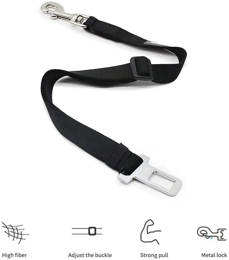 Dog Car Seat Leash - Adjustable Pet Cat Dog Car Seat  Vehicle Lead Clip