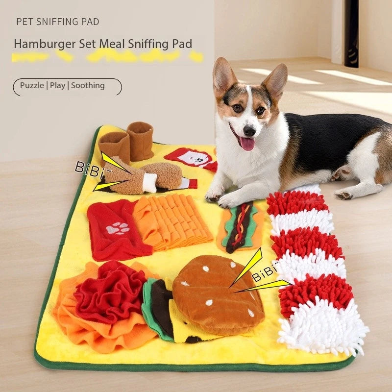 Pet sniffing pad dog training pad foraging for food, hiding, smelling and sounding dog toys for small dogs Pet Interactive Toys